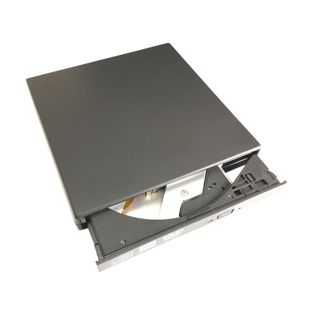 HOPE externer DVD RW, USB2.0, 8x, schlank, schwarz, Produktbild 