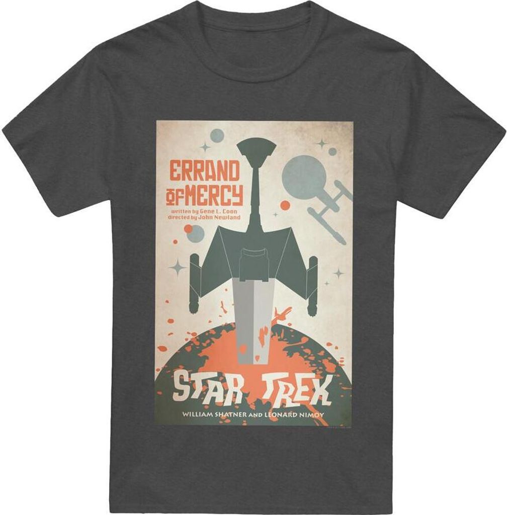 Star Trek - "The Original Series Episode 26" T-Shirt für Herren/Damen Uni TV17722 (XL) (Holzkohle)