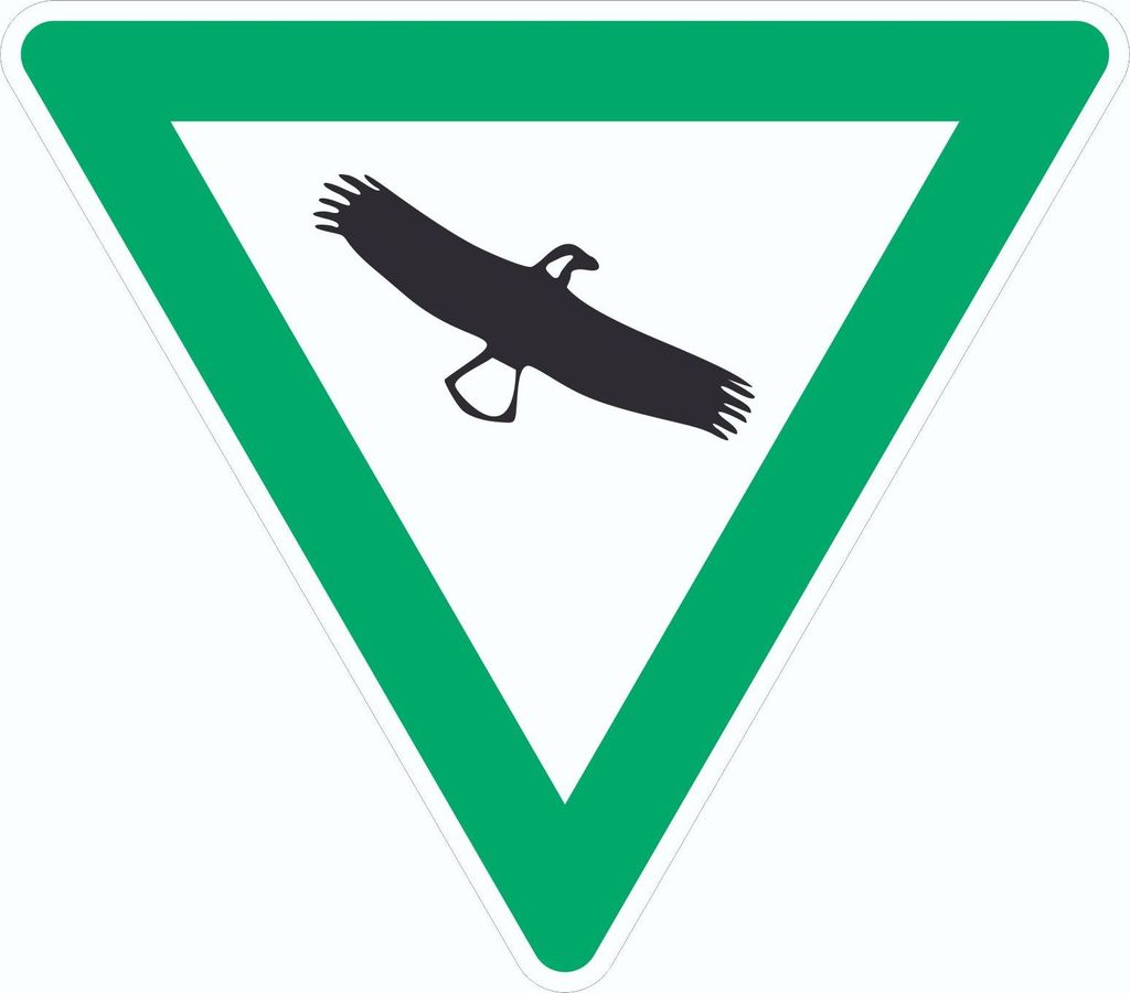 Naturschutzgebiet Aufkleber Dreieck D100mm