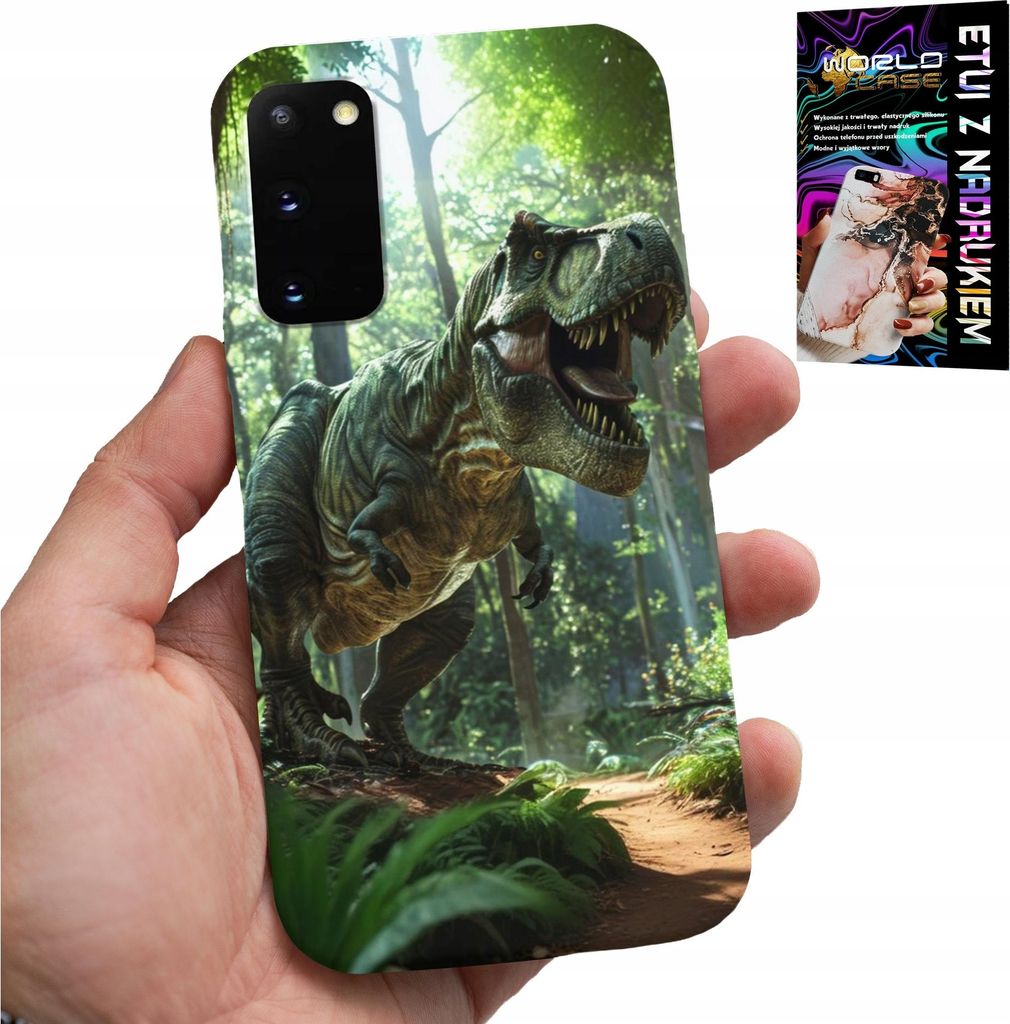 Gehäuse Für Samsung Galaxy S20 - Dino Dinosaurier Tyrannosaurus Gehäuse + Folie