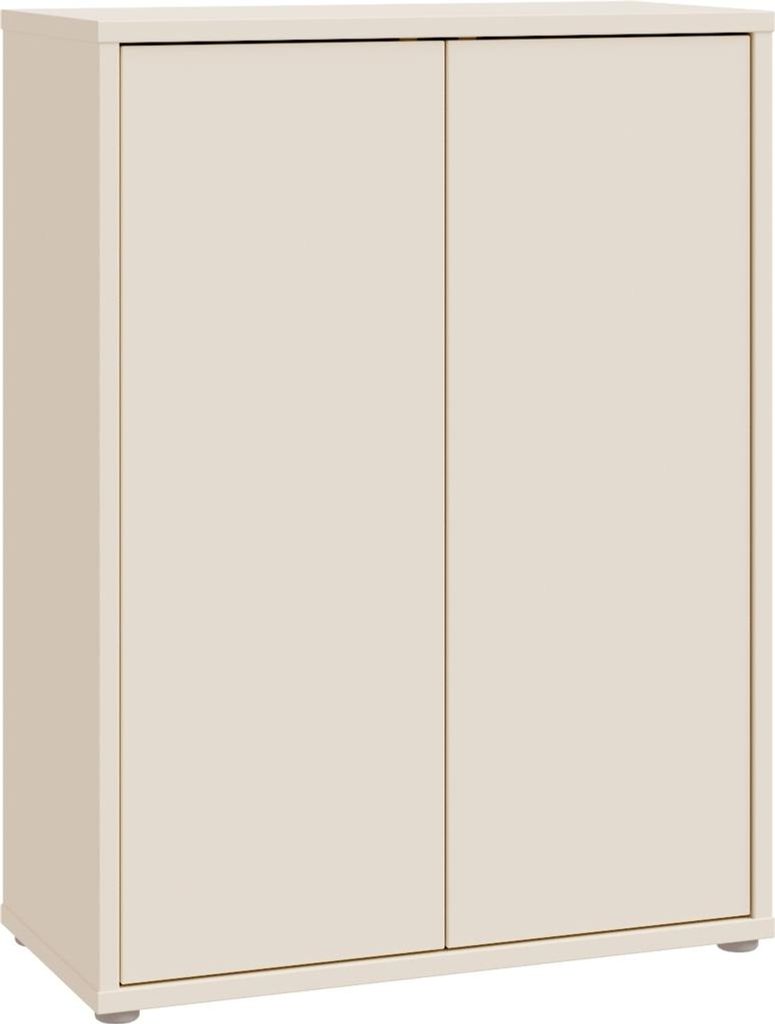 Schuhschrank >ALICE SPRINGS< 2 Türen, 4 Böden, sandfarbig - 74,5x99,1x34,9cm (BxHxT)