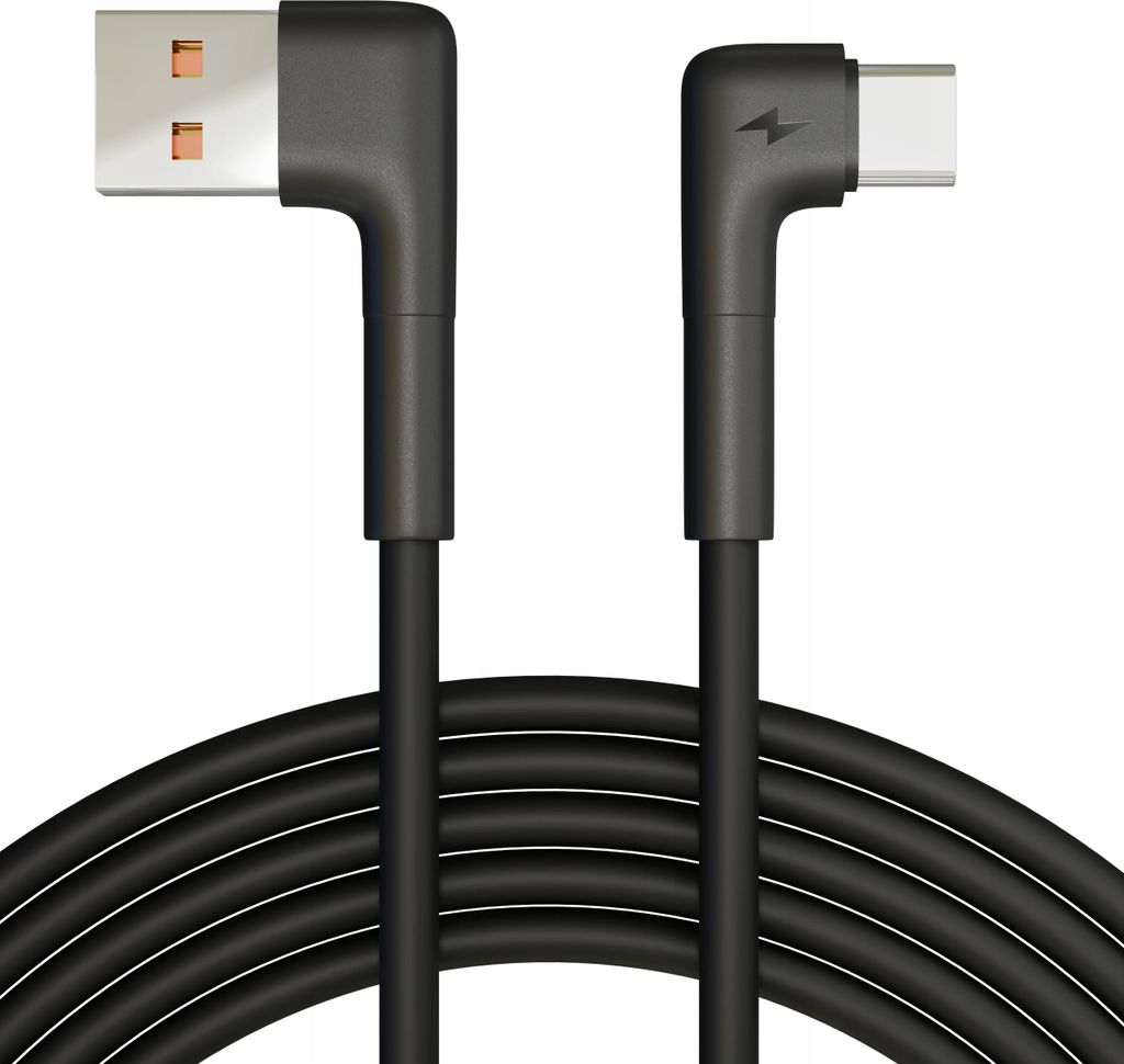 USB KABEL TYPU C, SILNÝ KÁBEL, ÚHEL 90 STUPŇŮ, OHÝBANÝ, 3 Obrázek produktu 