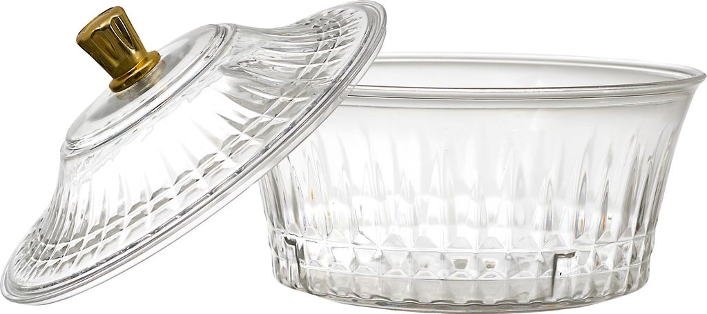 Sabah-Becher mit Kunststoffdeckel, 15,4 cm Durchmesser
