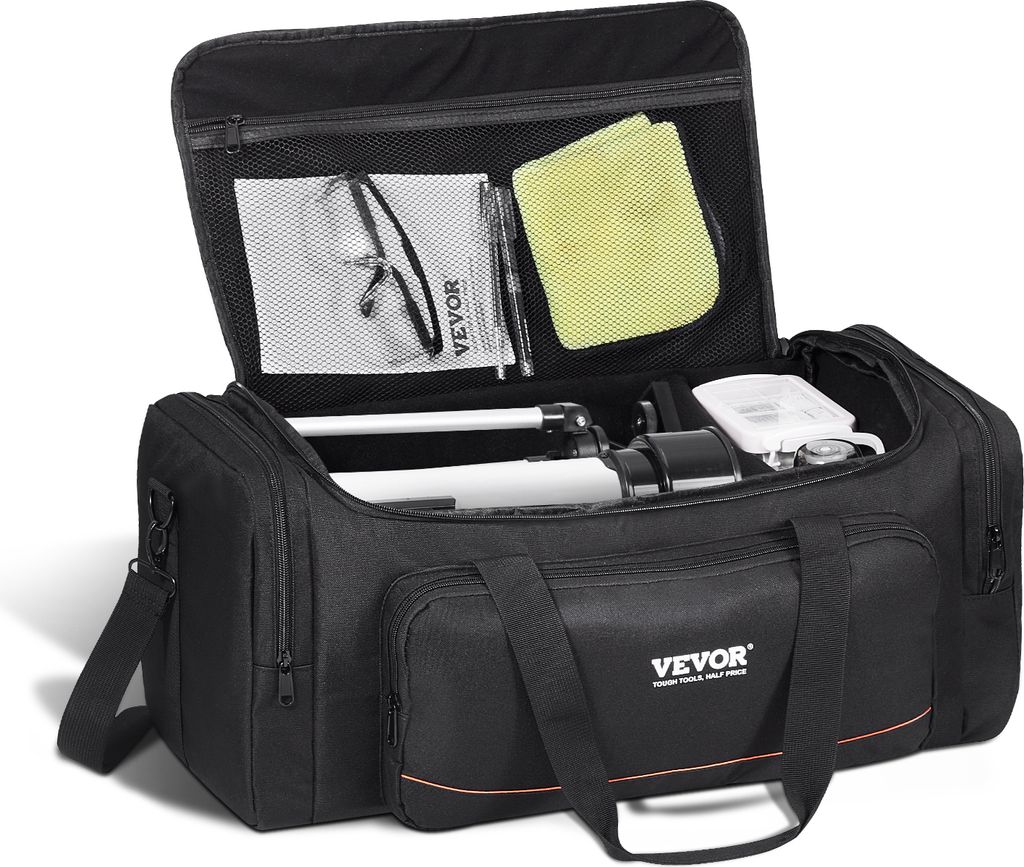VEVOR Teleskoptasche, 560 mm, Transporttasche für Teleskope mit festen Schnallen, mehrere Taschen & abnehmbare Trennwand