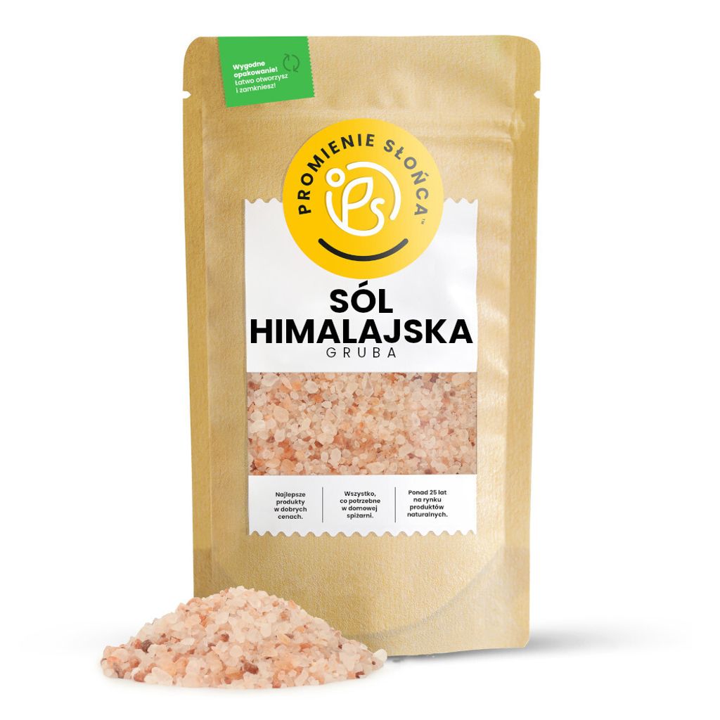 Sól Różowa Gruboziarnista 1 kg Zdjęcie produktu 