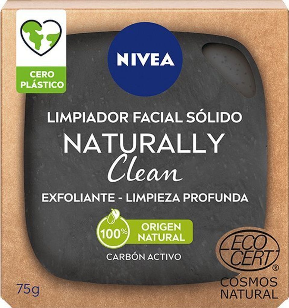 Nivea Naturally Clean Exfoliant pour le visage au charbon Image du produit 