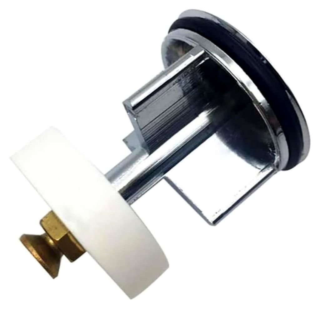 Universeller Auslaufstopfen für Waschbecken, Bidet, Badewanne und Küchenablauf, Durchmesser 40mm, verchromtes Messing