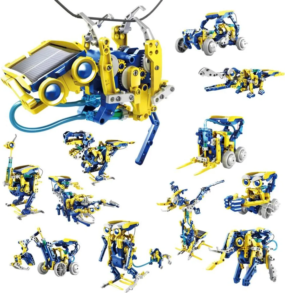 Jouet solaire pneumatique POWERplus Monkey 12 en 1 - Kit éducatif STEM