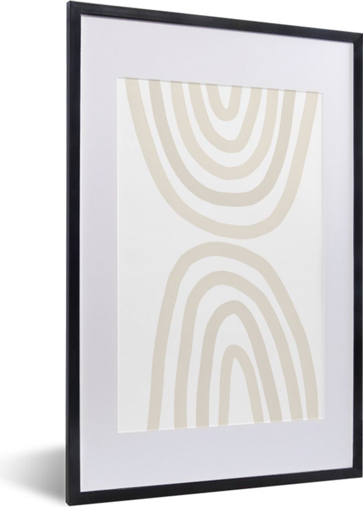 MuchoWow® Gerahmtes Poster Regenbogen - Pastell - Design - Produktbild 
