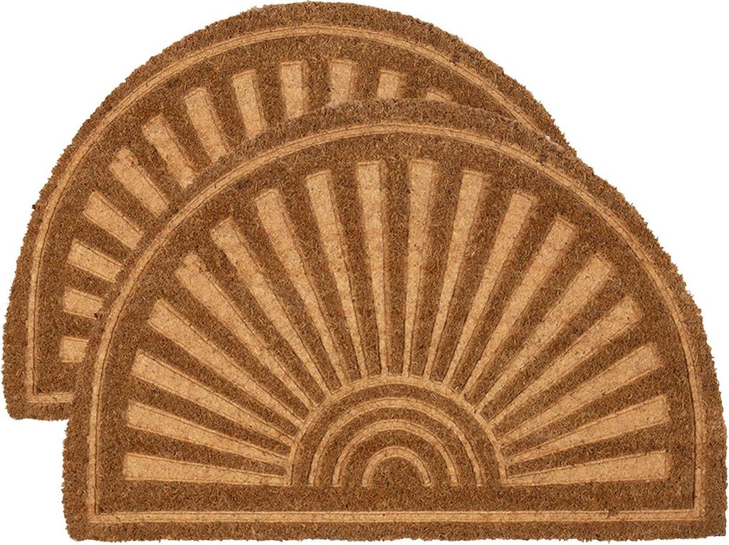 Nicola Spring Halbmond-Fußmatten aus Kokosfaser – 60 x 40 Produktbild 