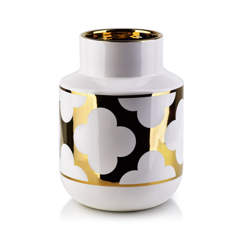 BLUMENVASE Vase Keramik Dekovase Tischvase Stehvase MONDEX MARITTA 20 cm