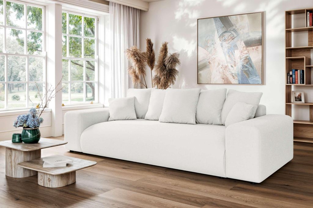 99rooms Emilia Bigsofa Chenille WIND Creme