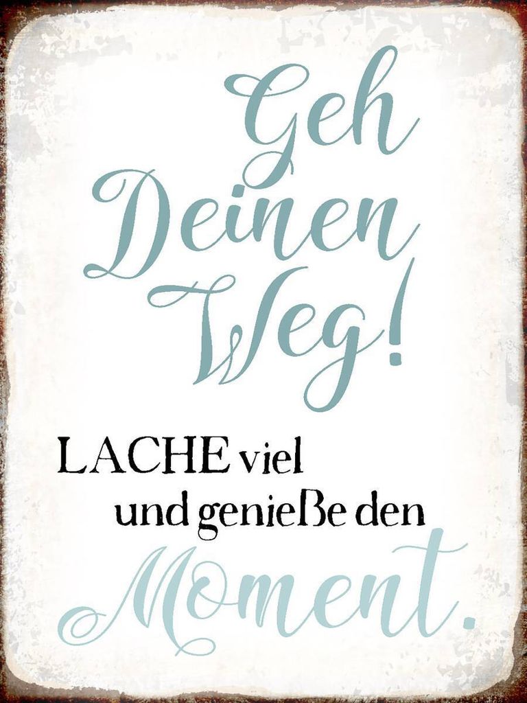 vianmo Holzschild 40x30 cm geh deinen Weg genieße Moment