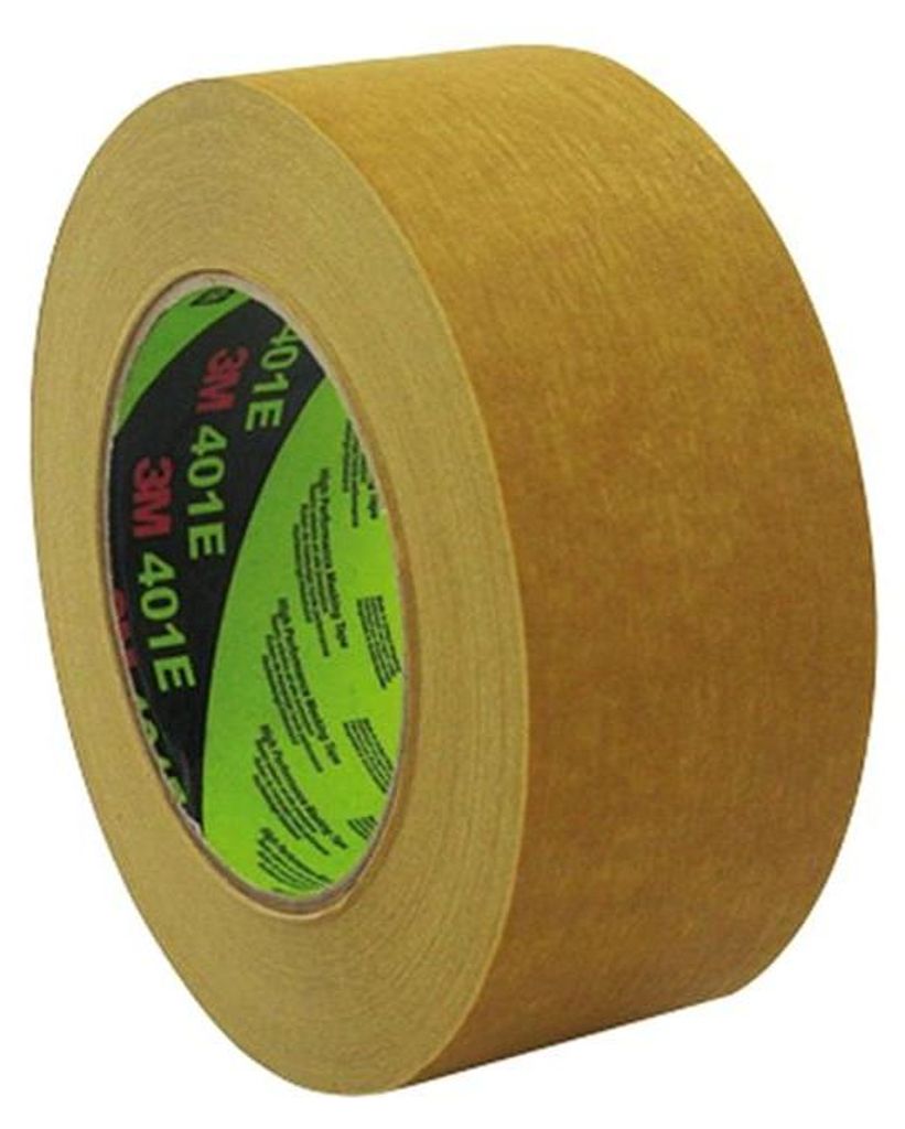 3M Performance Abdeckklebeband 401E, Braun, 18 mm x 50 m, 0.160 mm | Packung (1 Rolle)
