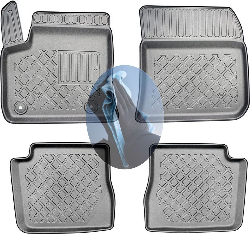 Z520777 TPE-Gummifußmatten kompatibel mit Peugeot e-2008 Elektro Allure Pack Steilheck Geländewagen SUV 5-türer 2020- Elektro