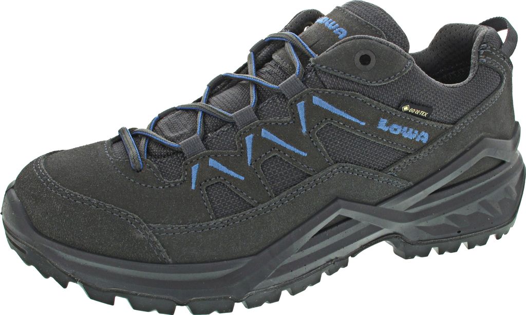 A single hiking shoe is shown against a white background.