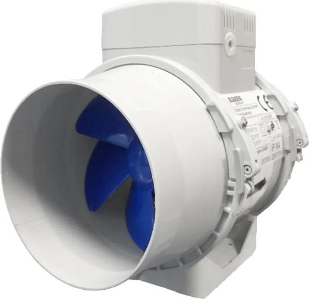 Ventilateur de Gaine Silencieux 125 mm Blauberg avec Timer de Retard