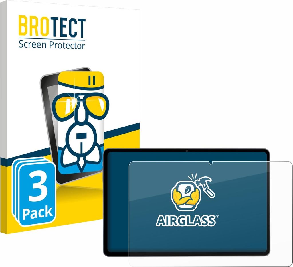 3x BROTECT Schutzglas für Acepad HIGH Tablet 12" Schutzfolie Panzer Folie Glas Display Schutz klar