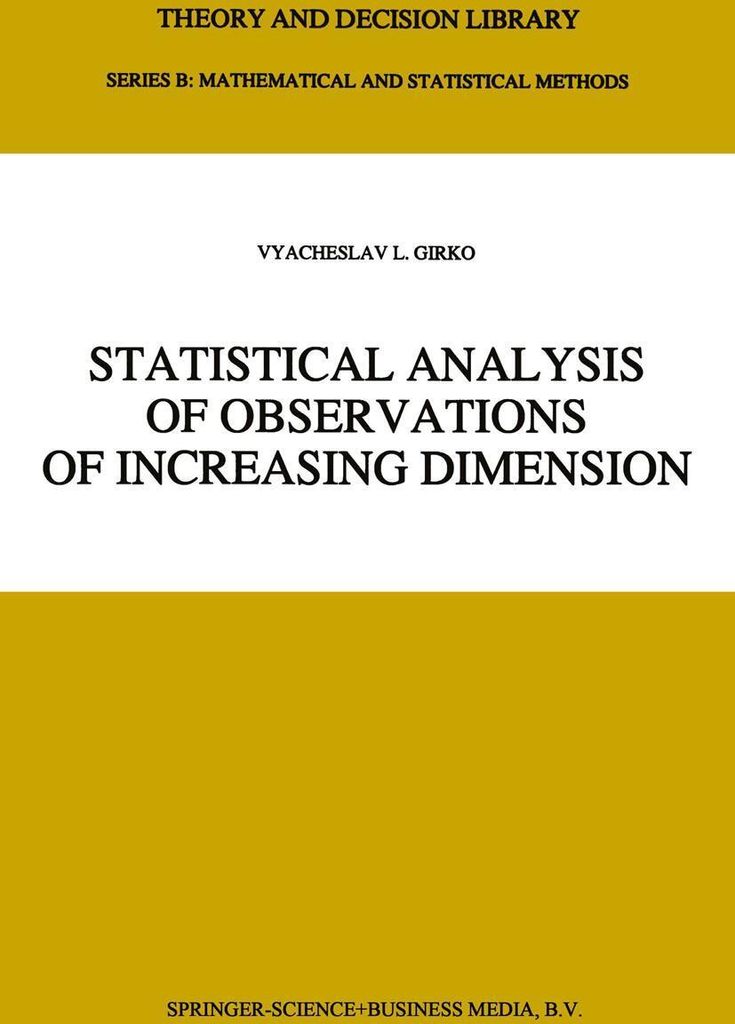 Statistische Analyse von Beobachtungen mit zunehmender Dimension