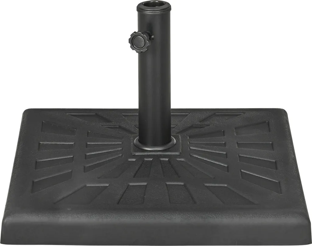 Socle de Parasol Carré 19 kg, Support Stable pour Jardin et Terrasse