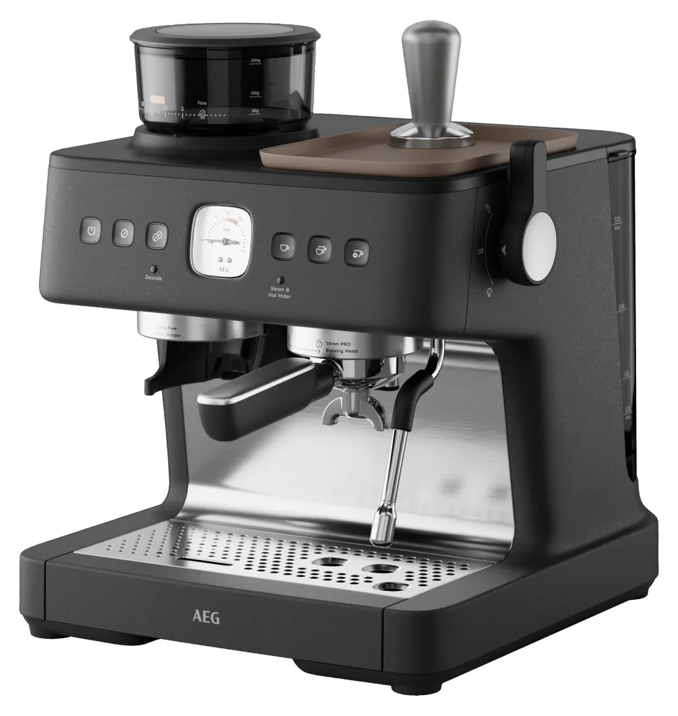 Machine espresso AEG EC8-1-8BP avec broyeur et grand réservoir