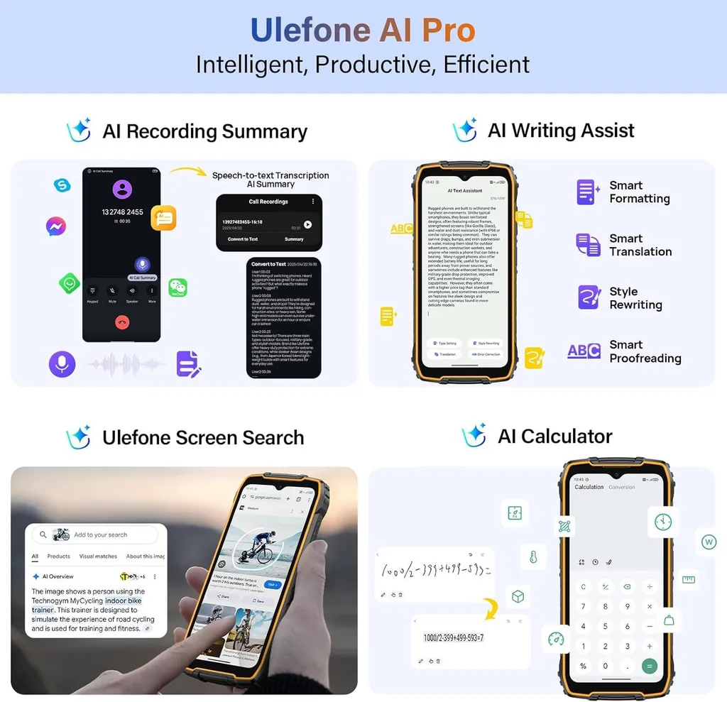 Smartphone Durci Ulefone RugKing 4 Pro 256GB - Android 5G Orange 8Go - 2