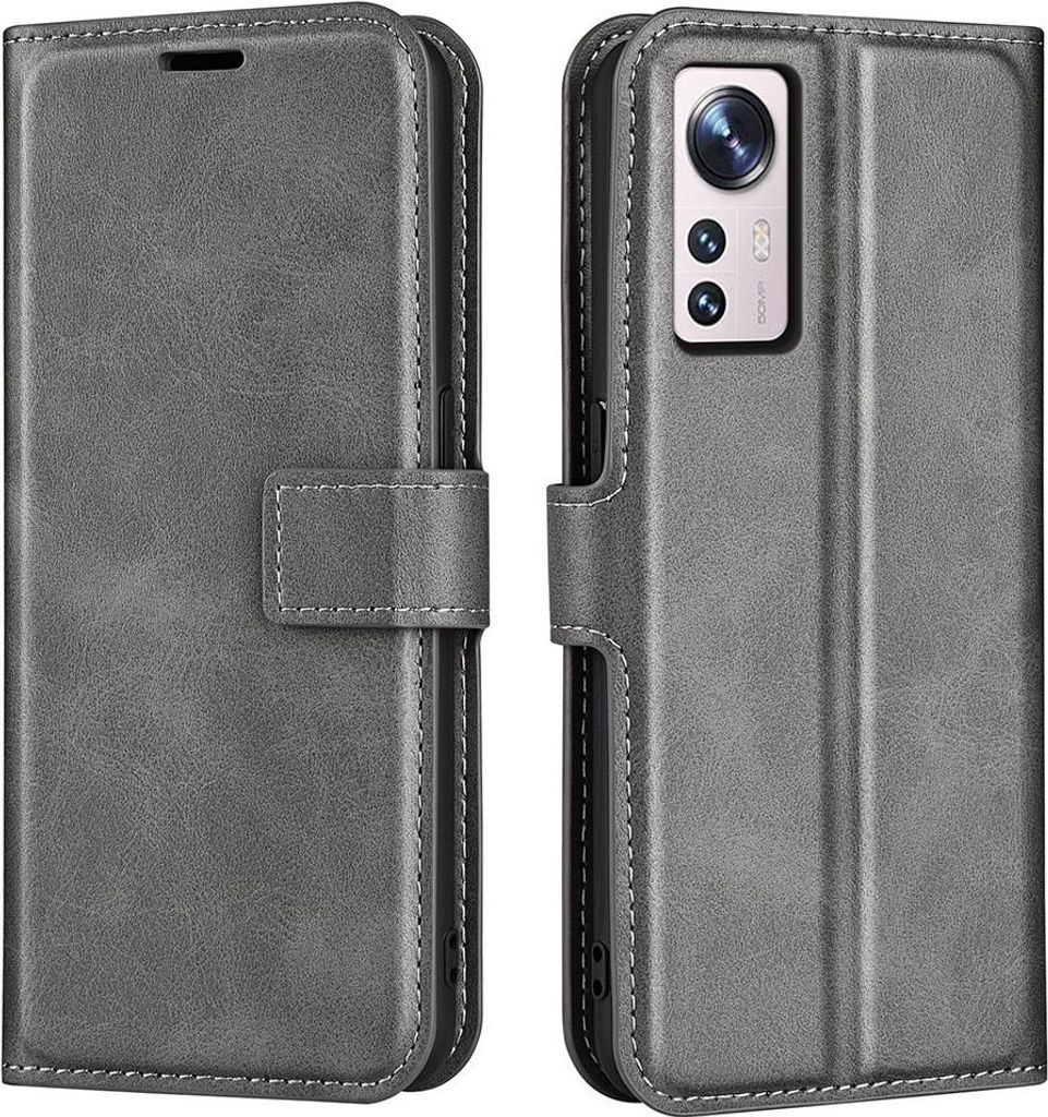 Xiaomi 12 Lite Hülle - Coverup Deluxe Klapphülle - Grau