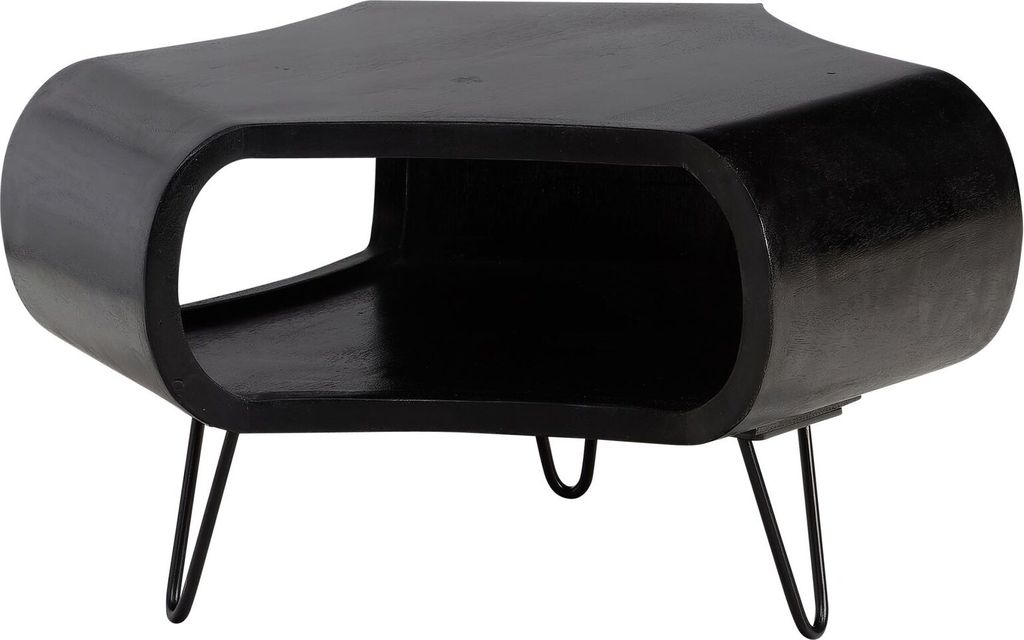 WOHNLING Table basse 60x60x35 cm Bois de manguier massif Image du produit 