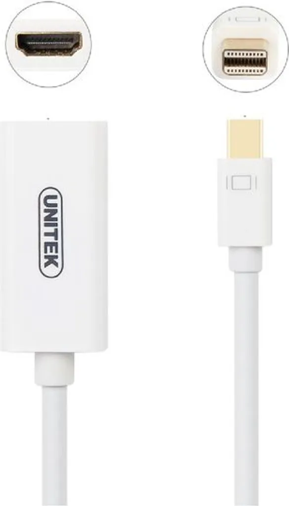 Convertitore Premium Mini DisplayPort a HDMI 4K - Unitek Y-6331 Bianco - 4