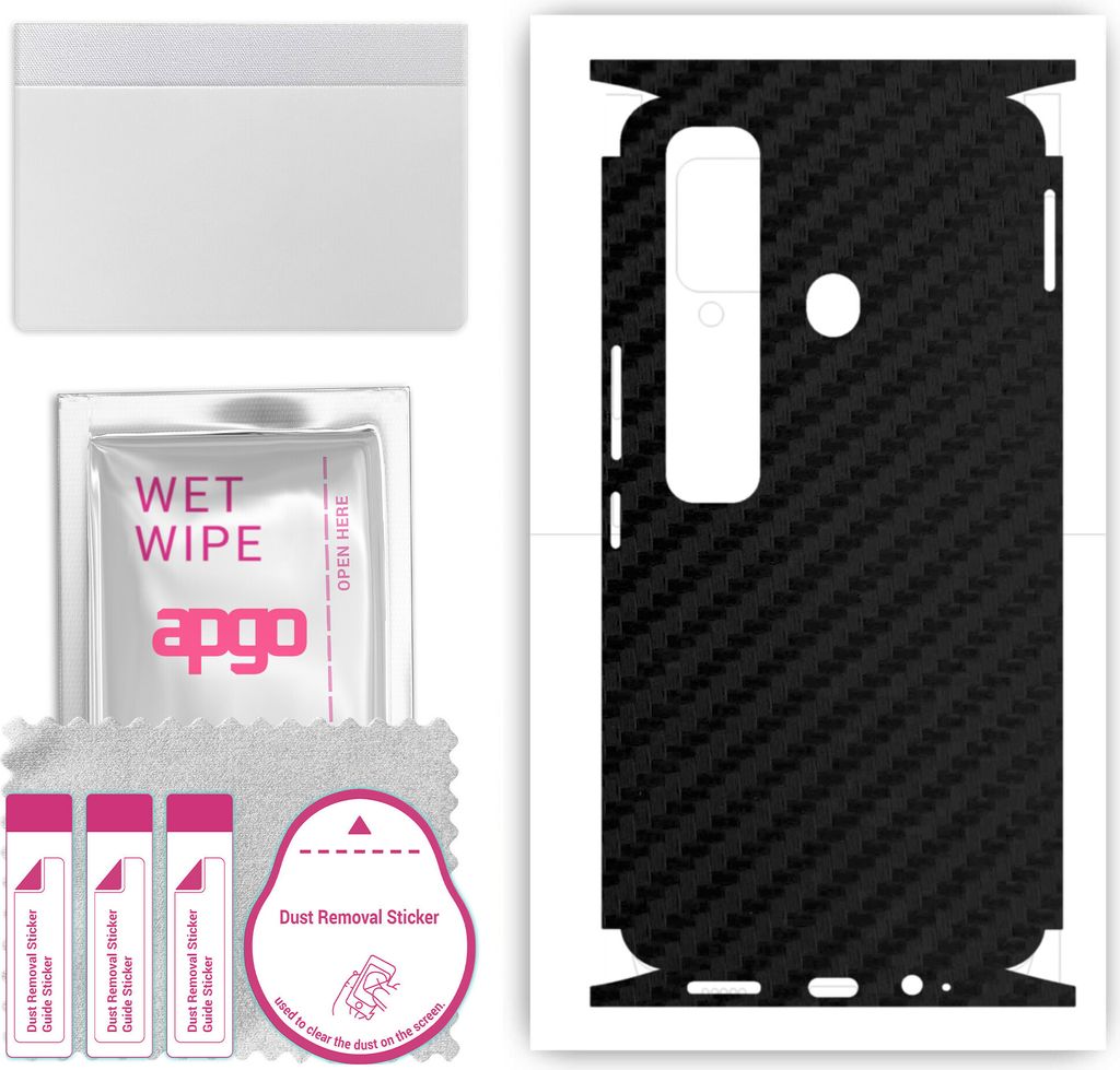 apgo Rückseite + Seiten Schutzfolie, Skin, kompatibel mit Tecno Spark 7 Pro, Hinten Displayschutzfolie aus Vinylfolie, kratzfest, einfache Montage...