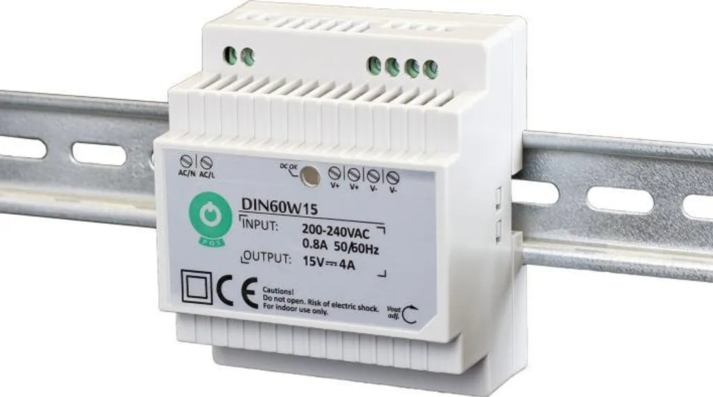 Alimentation DIN 5V 8A haute efficacité avec boîtier robuste isolé
