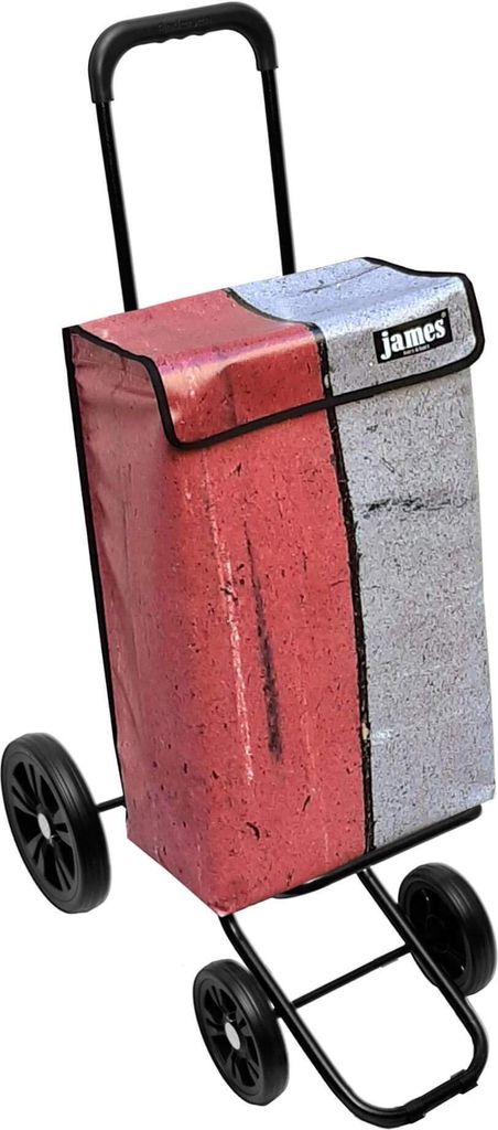 James Einkaufstrolley - LONUM - stabiler Einkaufswagen mit individuellem Design - mehrfarbig: bunt in Ausführung: Quattro-4Raeder