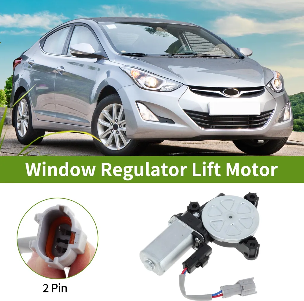 Moteur Lève-Vitre Silencieux 2 Broches pour Hyundai Elantra 824503X100