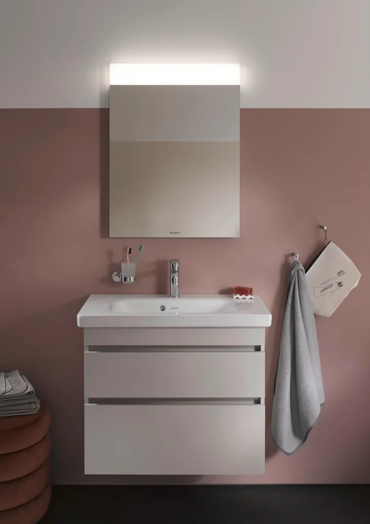 Aménagement salle de bain : Pot à dents suspendu D-Code Duravit - 2