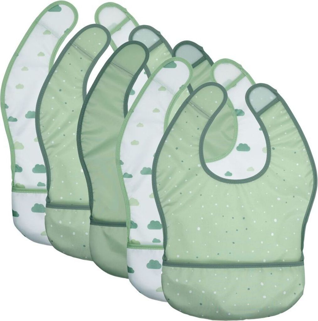 MiaMia Lätzchen 5er Pack mit Klettverschluss -