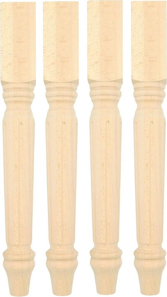 Holzfuß für Tischplatte, Tischfuß, Rohling, 50 cm