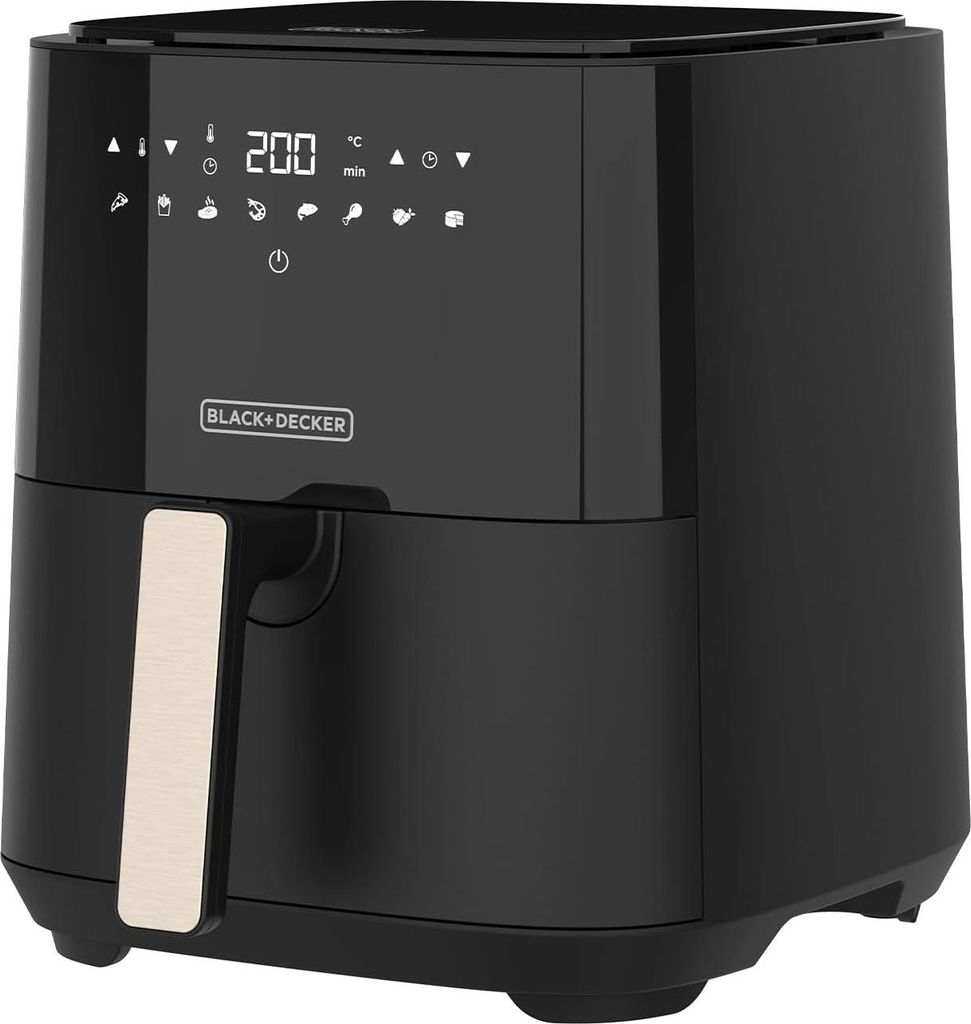 Black & Decker BXAF5000E Friggitrice ad Aria 5L Touch 1450W Nero