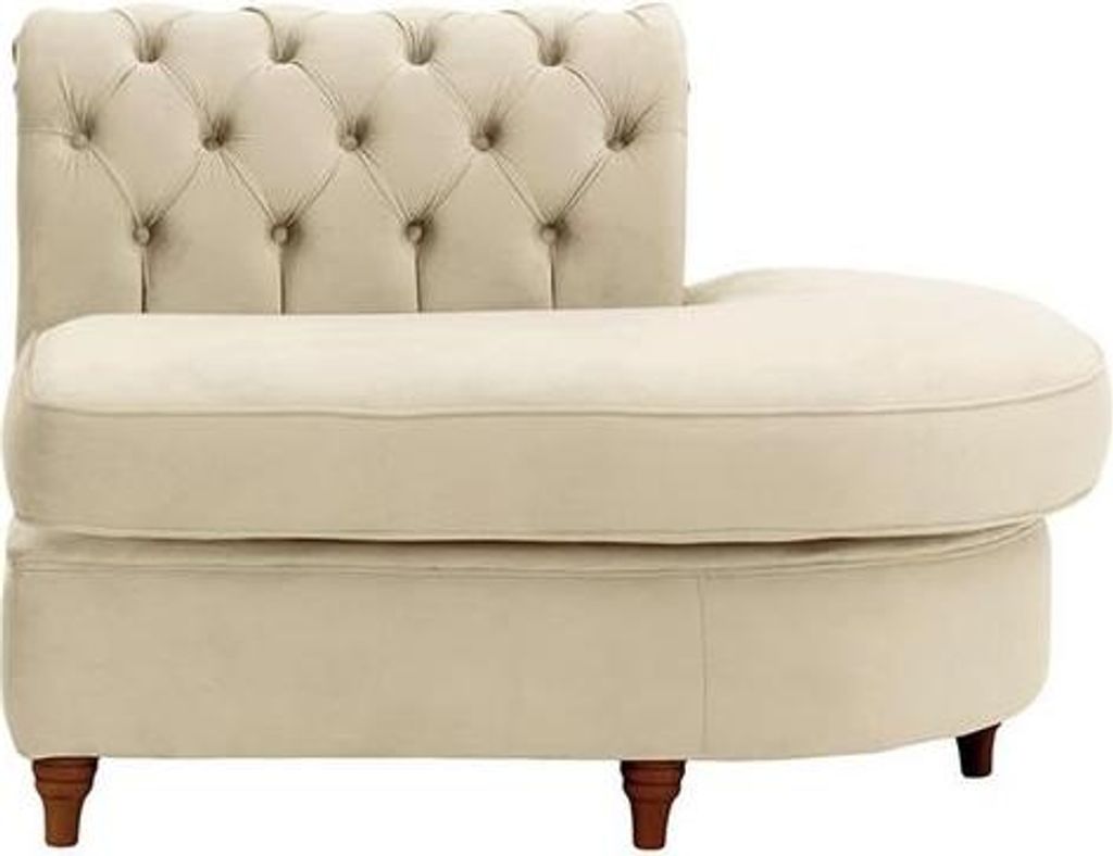 Chesterfield Modul - Abschlusselement rund, rechts (ECR)-Velluto 2-dark oak