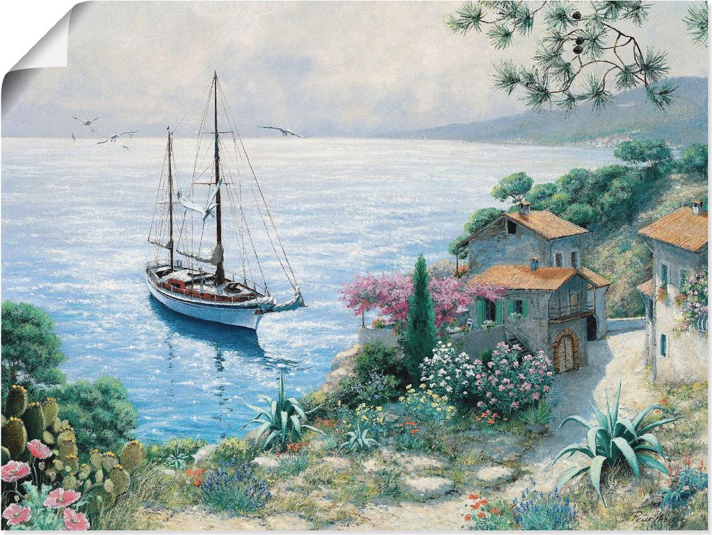 ARTland Poster Die Bucht Größe: 40x30 cm