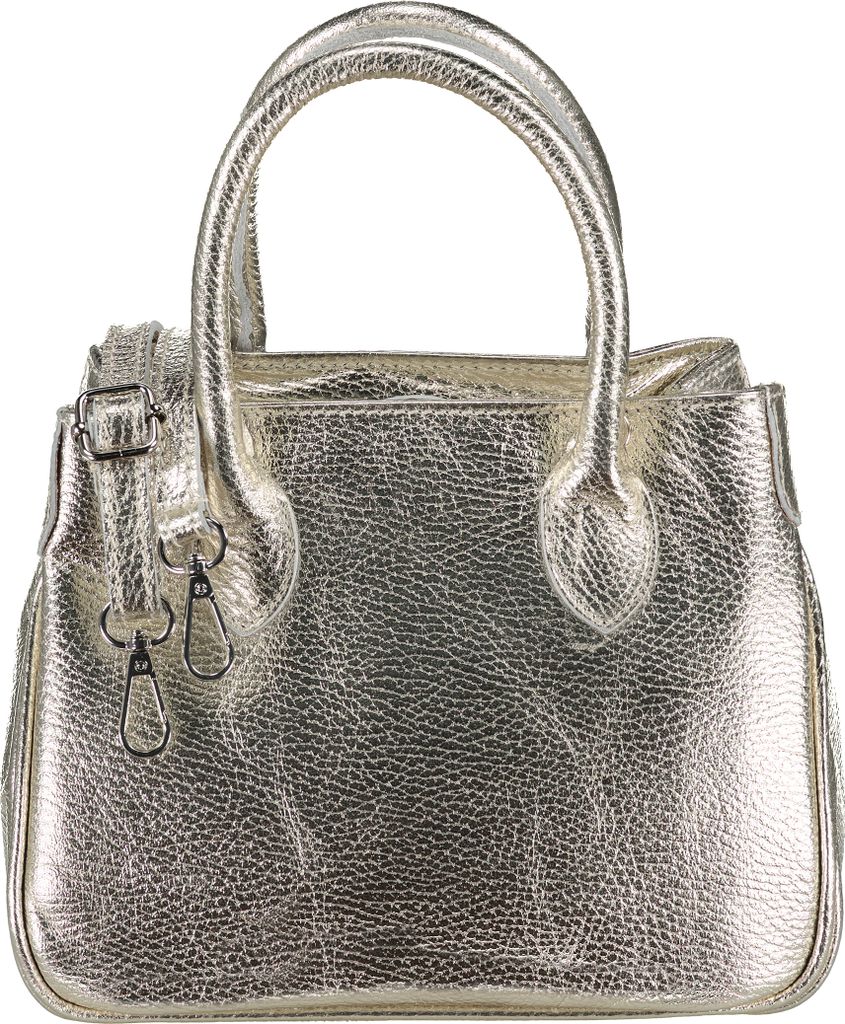 Hausfelder Manufaktur Handtasche Metallic GOLD onesize