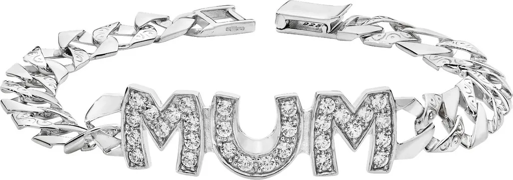 Bracelet Mum Femme Argent fin 925 Oxyde de Zirconium 8mm TRS25063