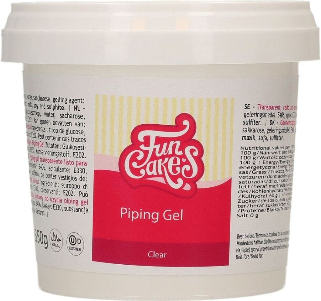 FunCakes Clear Piping Gel 350 g Produktbild 