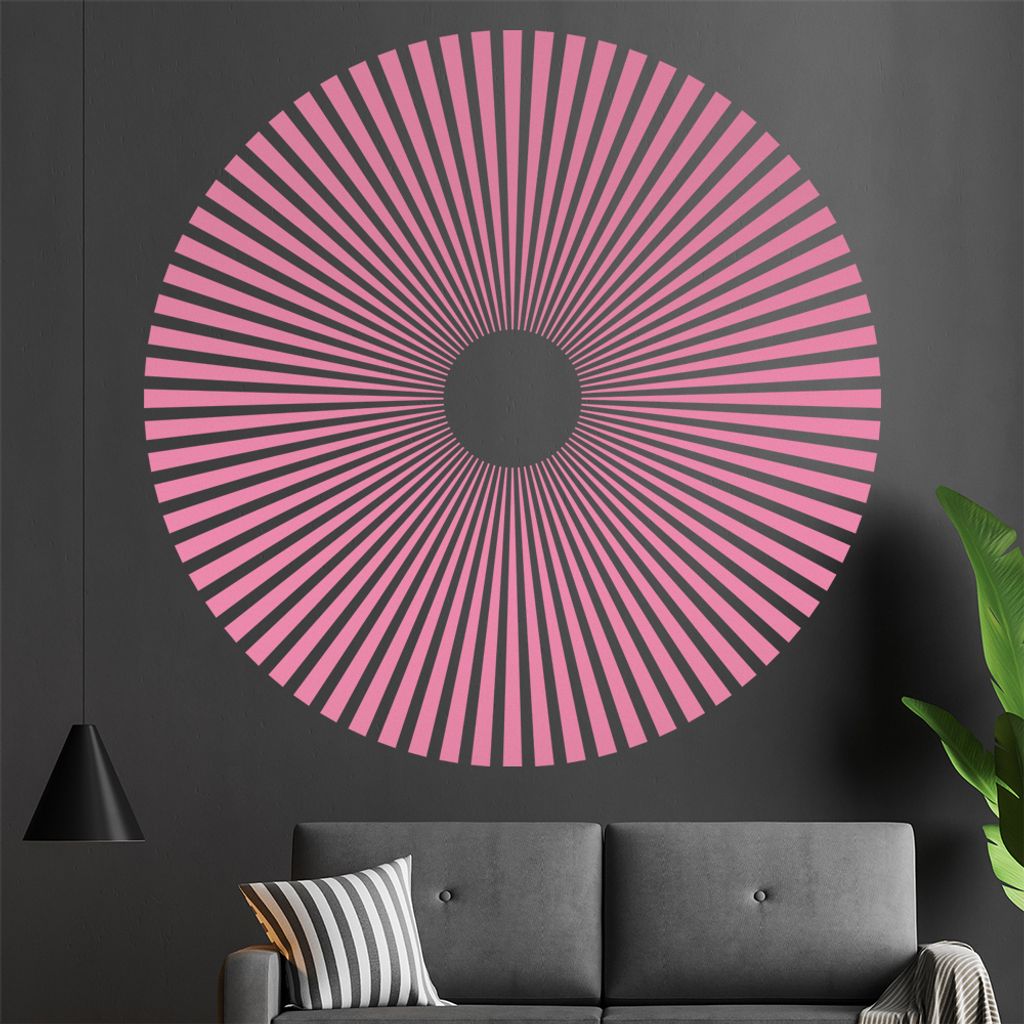 Kreis Ornament Wandtattoo in 6 Größen - Wandaufkleber Wall Sticker - Dekoration, Küche, Wohnzimmer, Schlafzimmer, Badezimmer