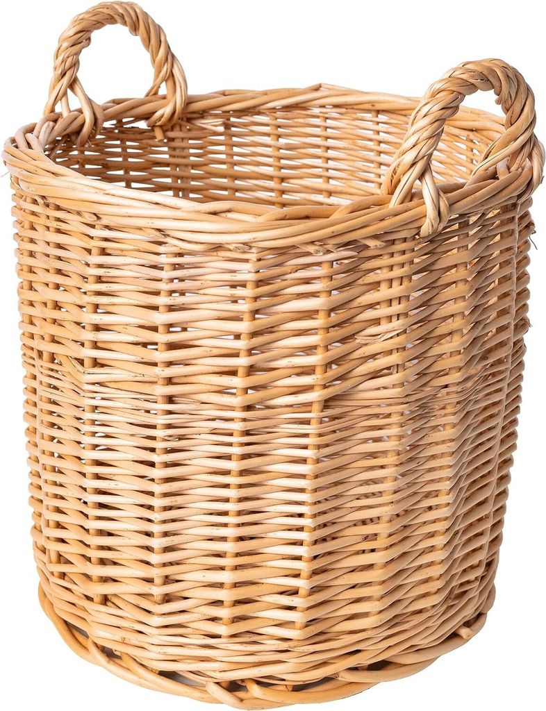 Creative Home Kosz Wiklinowy z uchwytami | 26x26x30 cm (+/- Zdjęcie produktu 