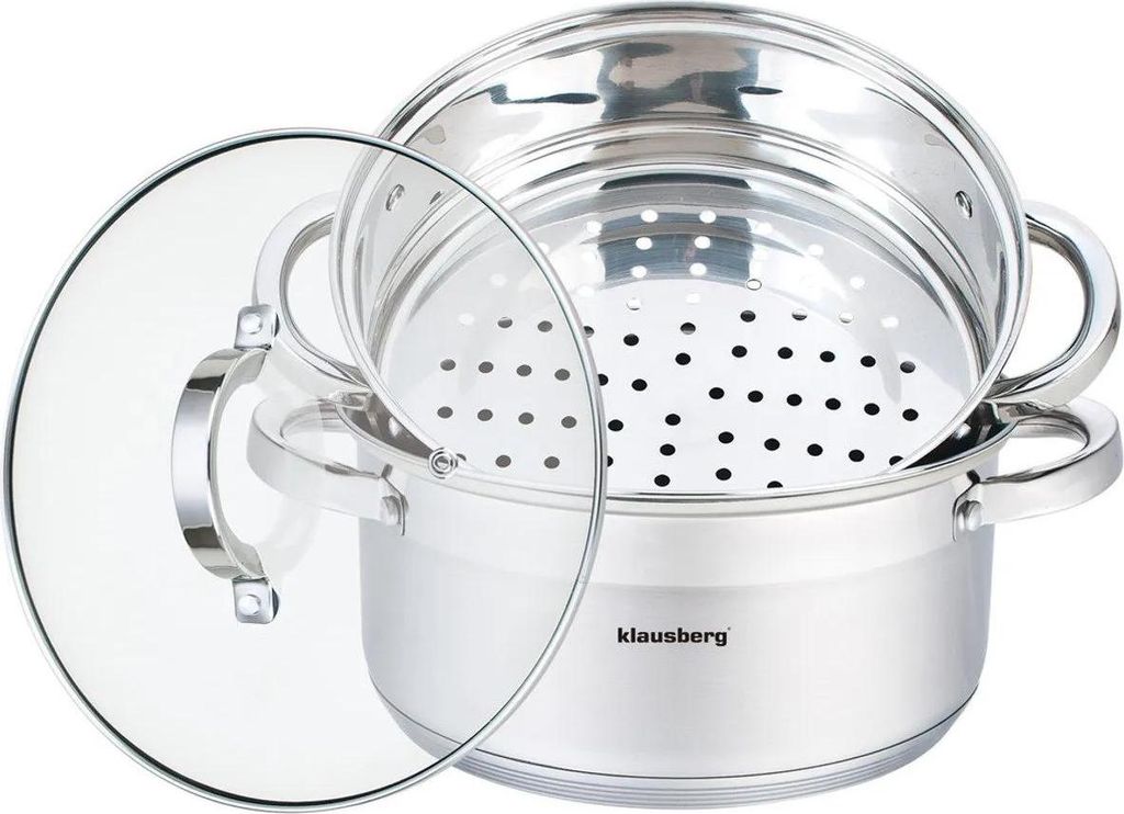 Klausberg Cuit-vapeur 22 cm Acier inoxydable KB-7141 Image du produit 