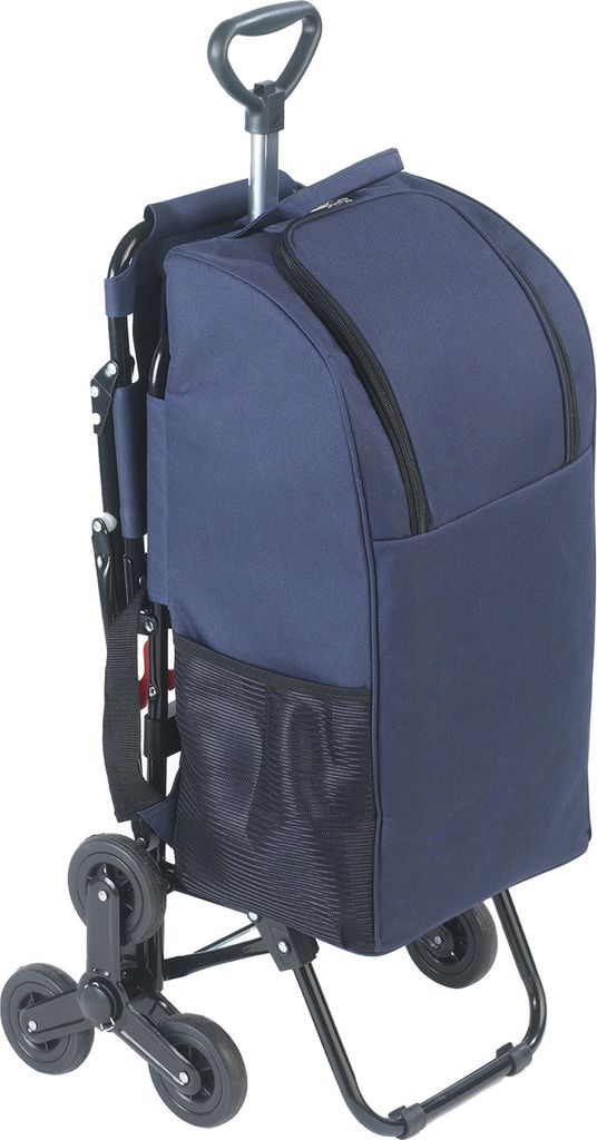 WENKO Einkaufs Trolley mit Sitz 3 Rad System Treppen Wagen Produktbild 