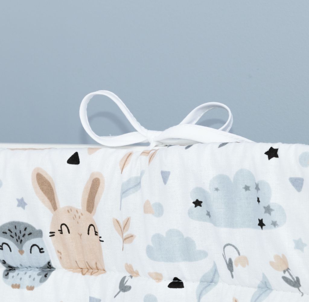 Amilian 180 cm Bettumrandung für Babybett - Beige Produktbild 5