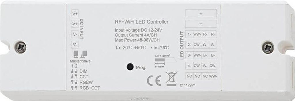SIGOR Universalempfänger Luxigent/Tuya 5 Kanäle 5 x 4 A 170x59x29