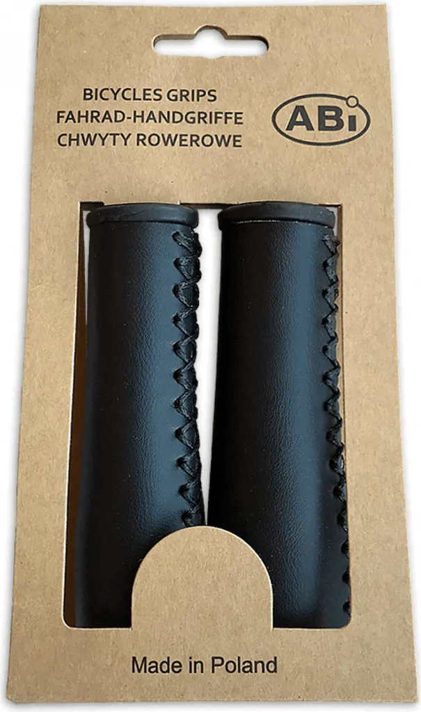 Rénover son vélo avec les poignées ABi en similicuir noir 22 mm x 120 mm