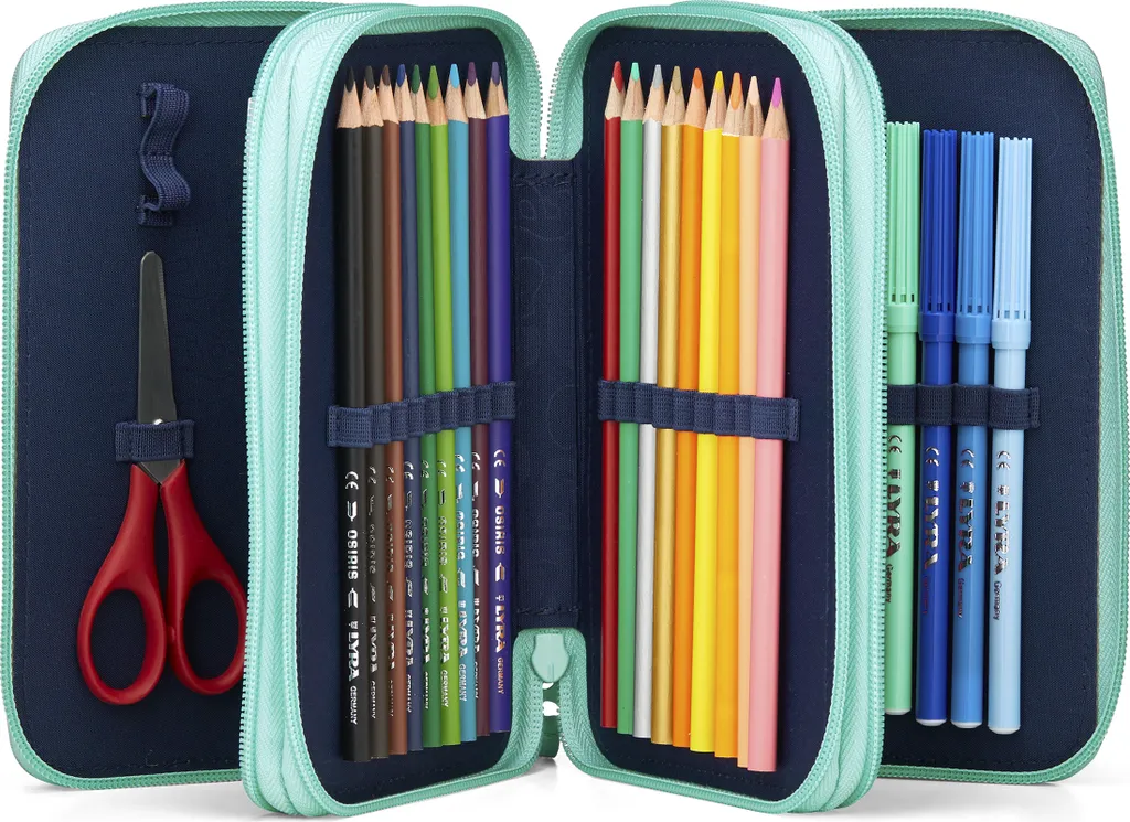 Trousse complète pour école ergobag maxi avec 42 pièces de papeterie